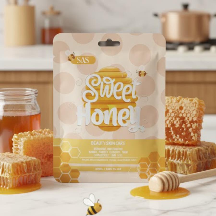 SAS Sweet Honey Sheet Mask – Mascarilla Facial Hidratante de Miel (25 ml)